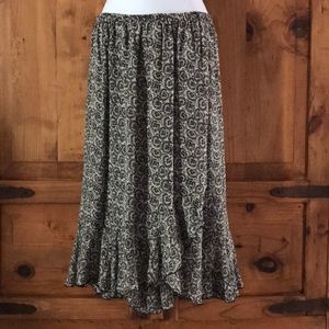 Mid-Length Ruffled Skirt